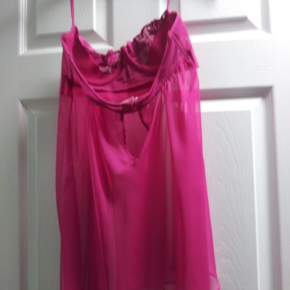 Victorias Secret Fucia Baby Doll 34 B - Picture 3 of 3